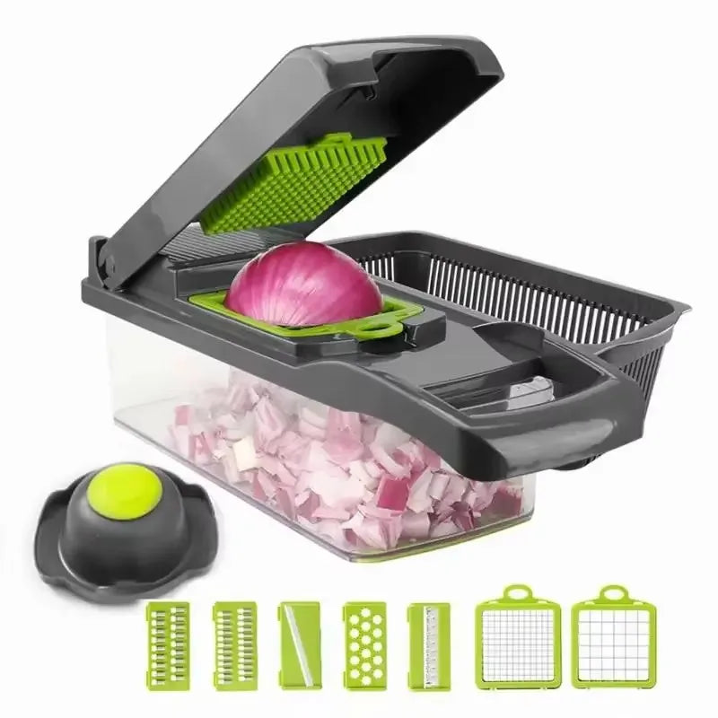 14-in-1 Multifunctional Vegetable Chopper – Slice & Dice in Seconds